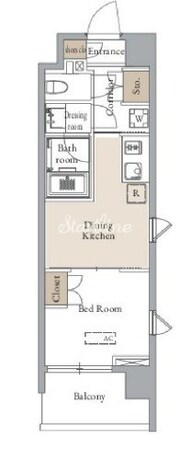 グランカーサ四谷の物件間取画像
